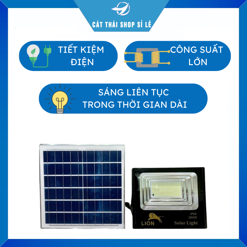 Bộ Đèn Năng Lượng Mặt Trời Tiết Kiệm Điện - Sáng Được Nhiều Giờ - Lắp Đặt Trong Nhà Ngoài Trời - Độ Bền Cao