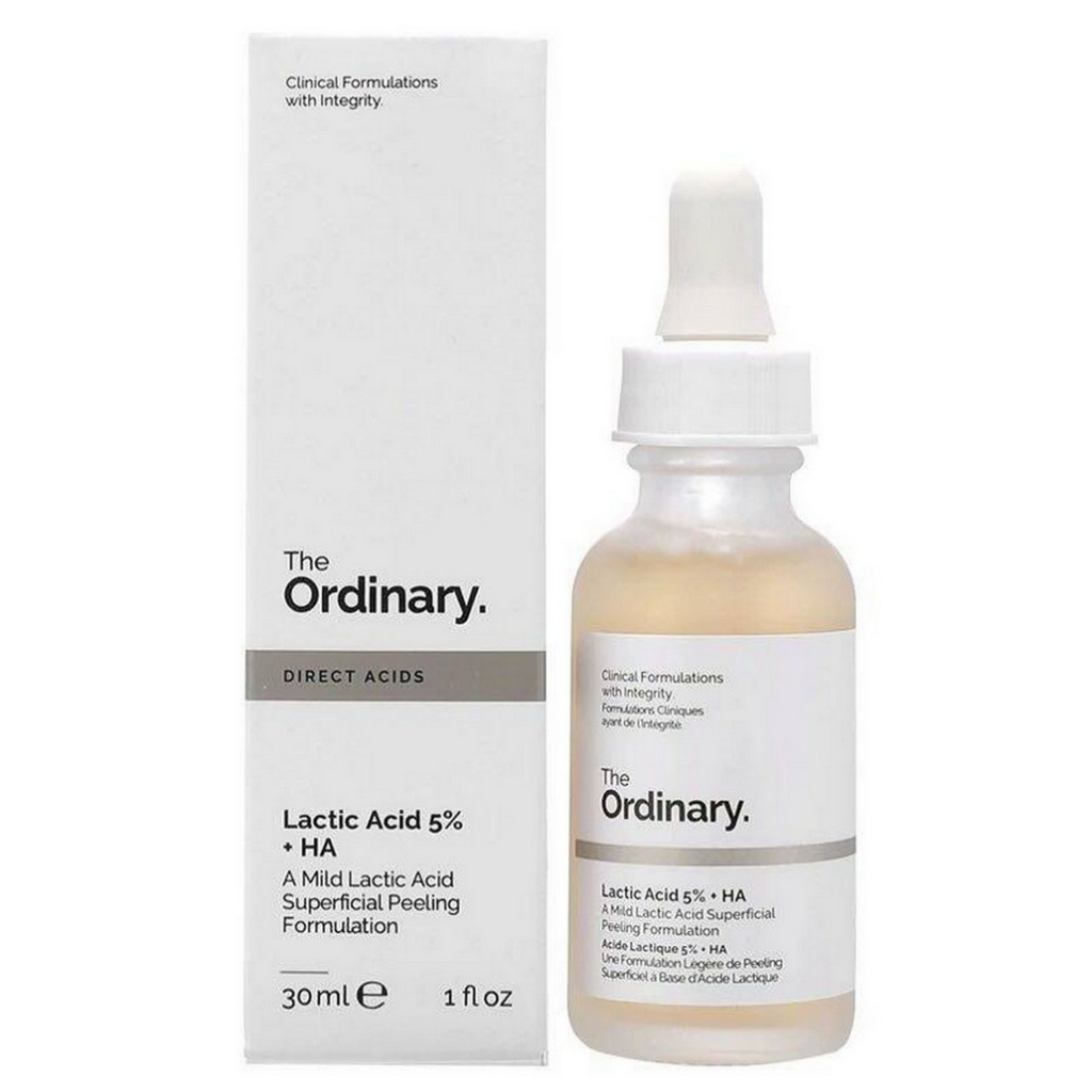 The Ordinary Lactic Acid 5% + HA 2% Superficial Peeling Formulation Serum Sáng da giảm thâm dịu nhẹ tẩy tế bào chết