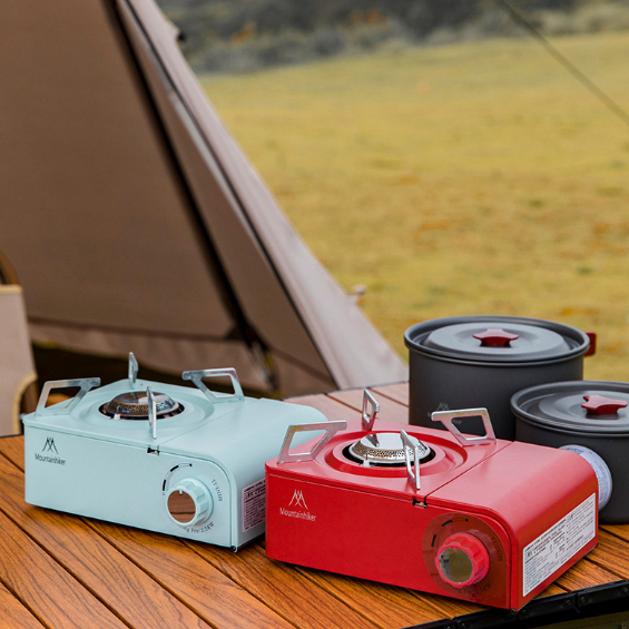 Bếp Gas Mini Du Lịch Chính Hãng MountainHiker | Bếp Gas Gấp Gọn kèm hộp | ForiCamping