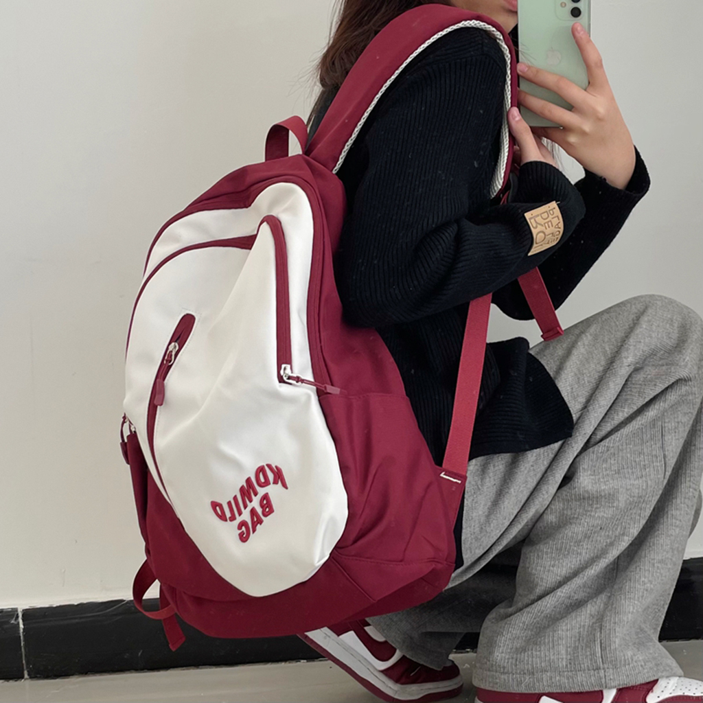 Balo nữ đi học KDMILD phong cách Hàn Quốc cho học sinh sinh viên phối màu