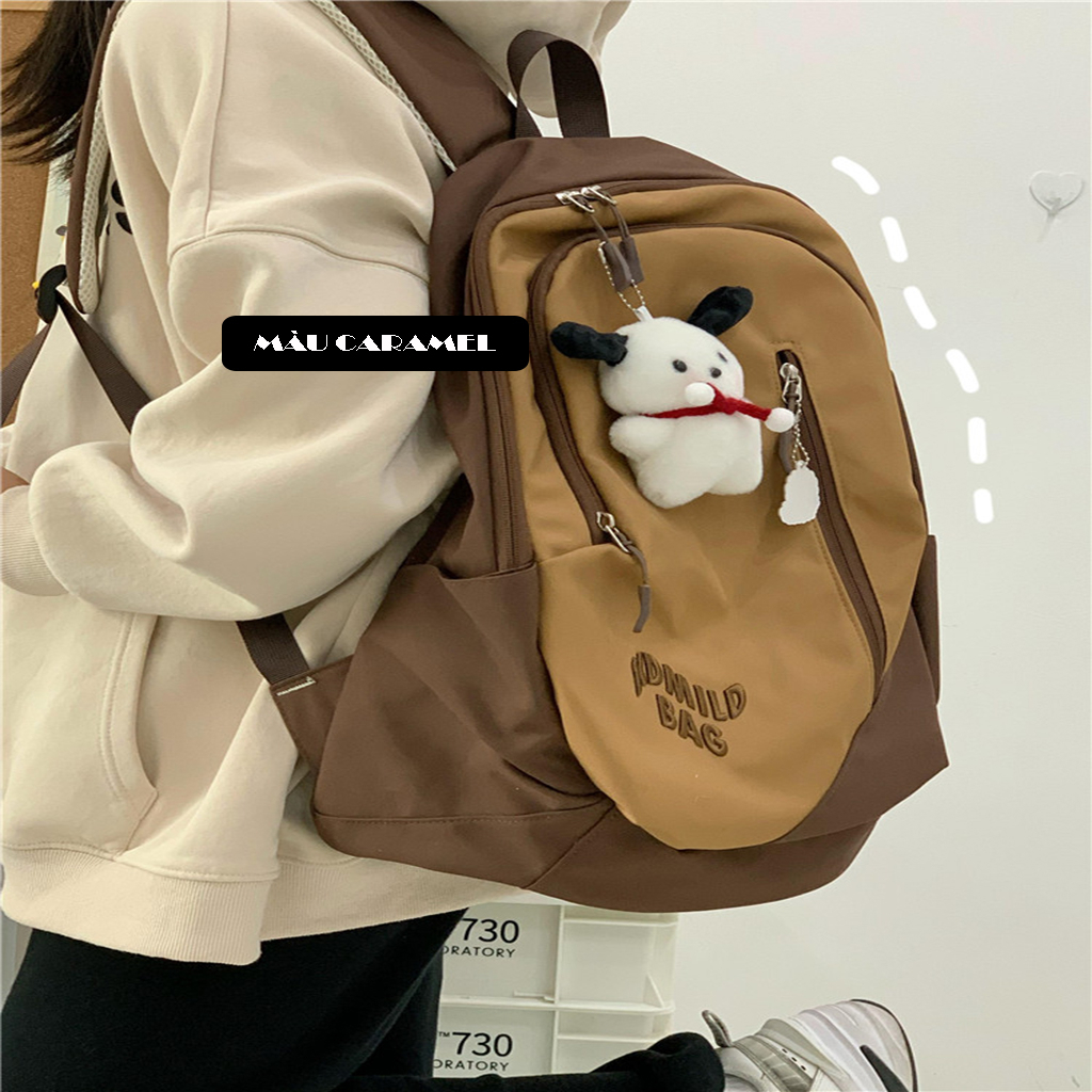 Balo nữ đi học KDMILD phong cách Hàn Quốc cho học sinh sinh viên phối màu