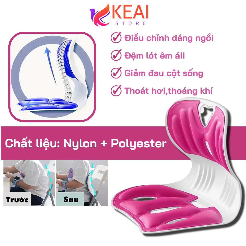 Ghế Điều Chỉnh Dáng Ngồi,Chống Gù Lưng, Nắn Chỉnh Cột Sống, Dùng Cho Cả Người Lớn Và Trẻ Em