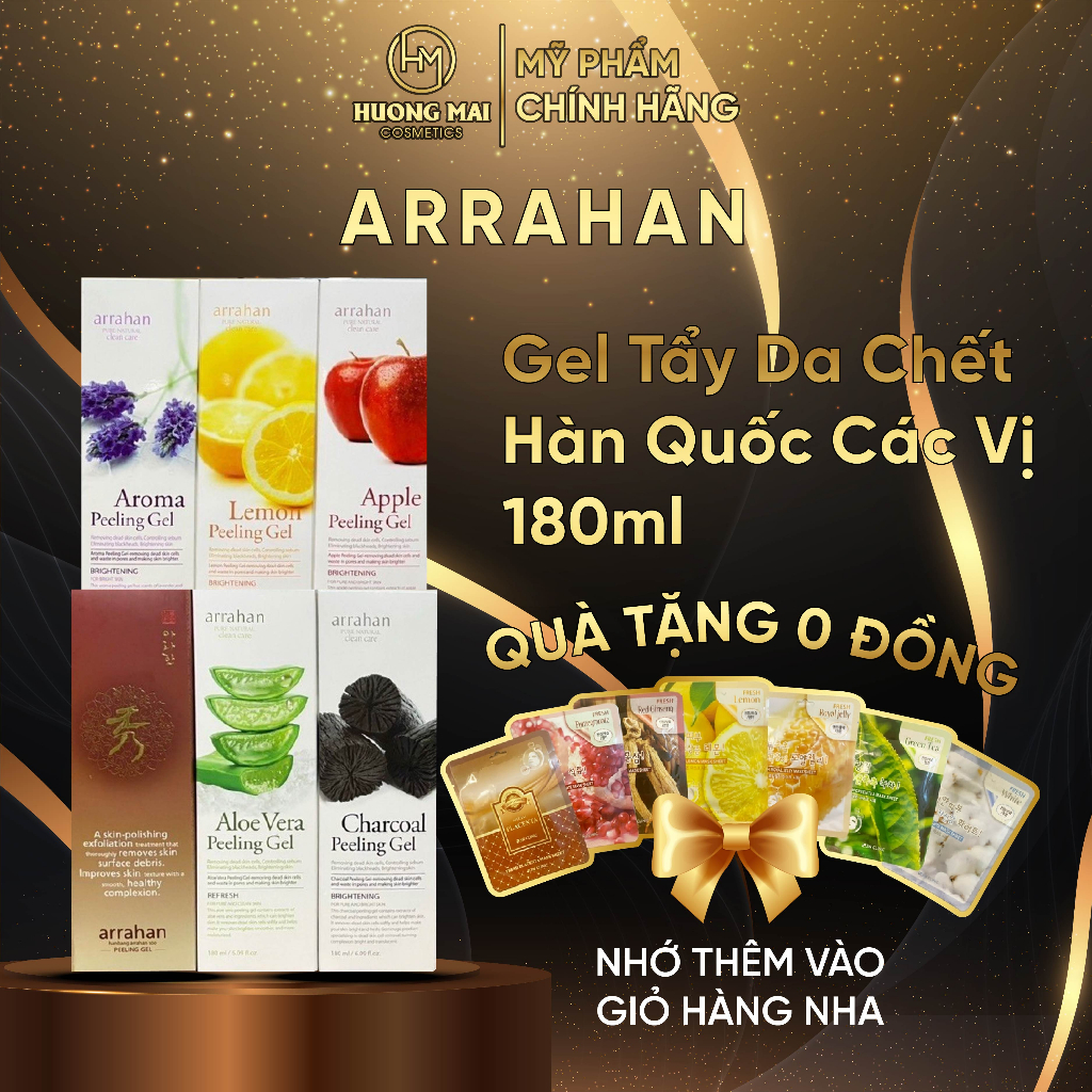 Gel Tẩy Da Chết Hàn Quốc Arrahan Các Vị 180ml