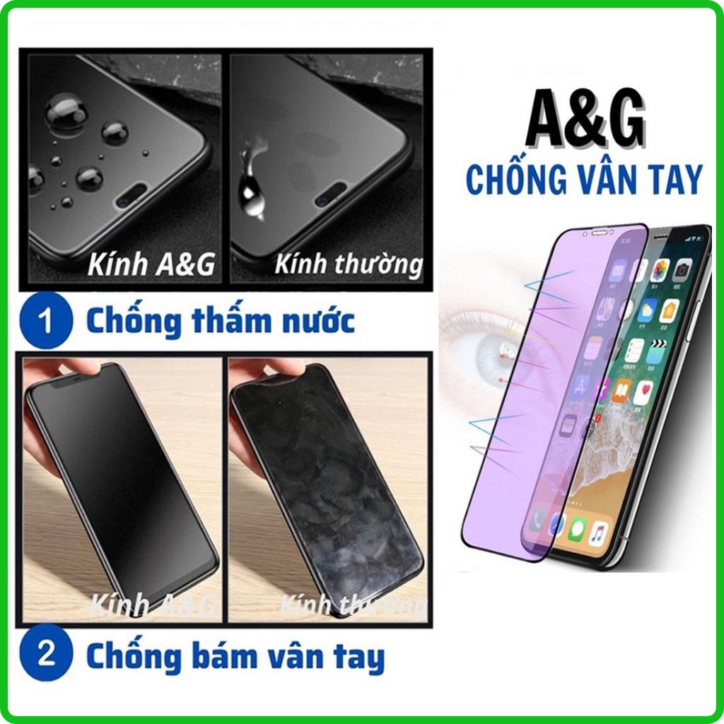 [AG Chống vân tay] Kính Cường Lực Realme Realme 10 9 9i 9 Pro 8 7 6 6i 5s 5i 5 GT Neo 2T Q3 Pro C11 C35 C30s C33 C25 C55