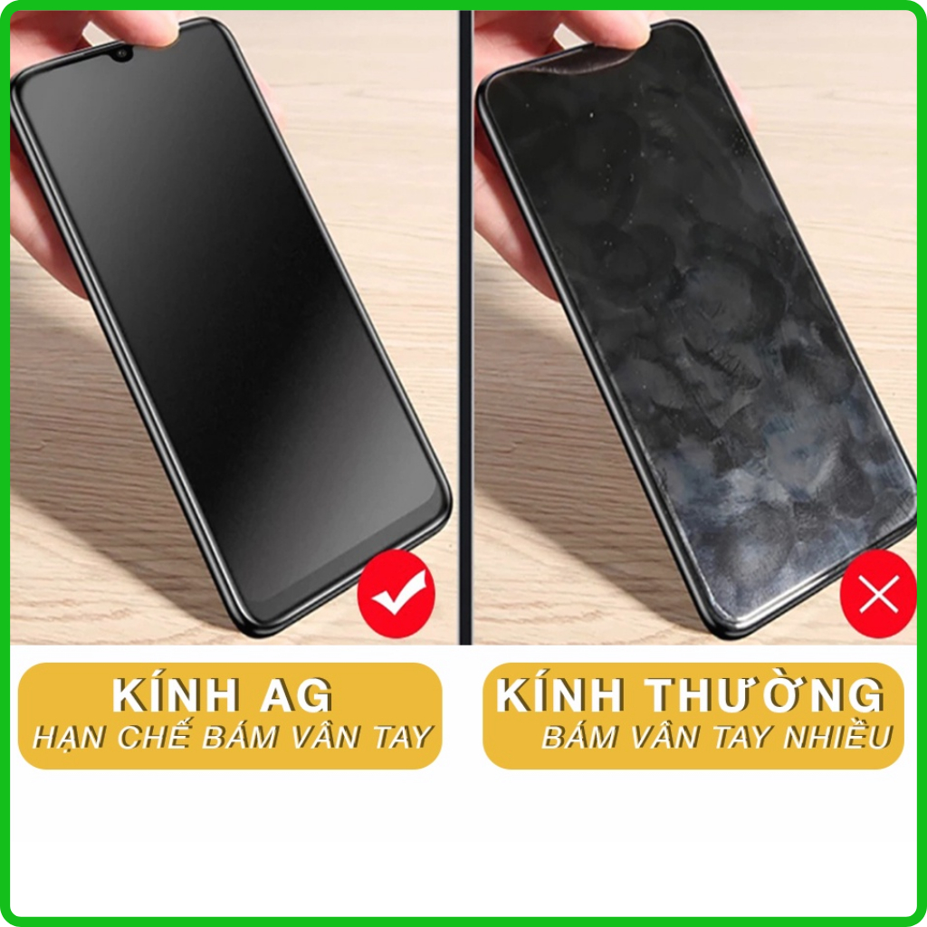 [AG Chống vân tay] Kính Cường Lực Realme Realme 10 9 9i 9 Pro 8 7 6 6i 5s 5i 5 GT Neo 2T Q3 Pro C11 C35 C30s C33 C25 C55