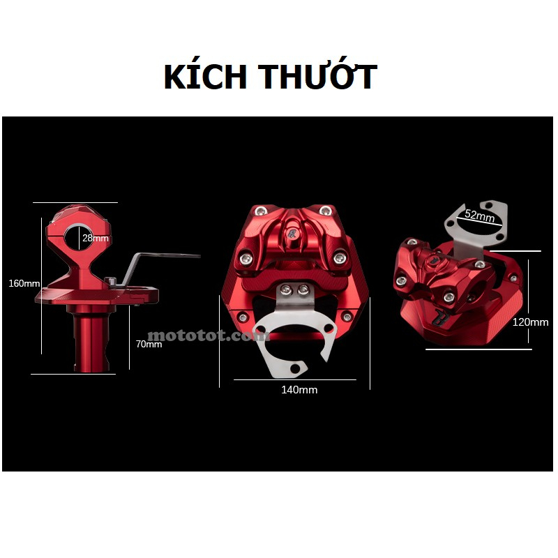 Bộ Pát + Ghi đông rời độ Winner X Vario Exciter NVX Nouvo Tay Ga giống ADV150 PCX