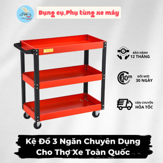 Kệ Đồ 3 Ngăn Chuyên Dụng Cho Thợ Xe Toàn Quốc