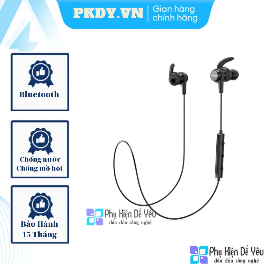 Tai nghe bluetooth Anker Soundcore Spirit Sports - A3403 [CHÍNH HÃNG PHÂN PHỐI, BẢO HÀNH 18 THÁNG]