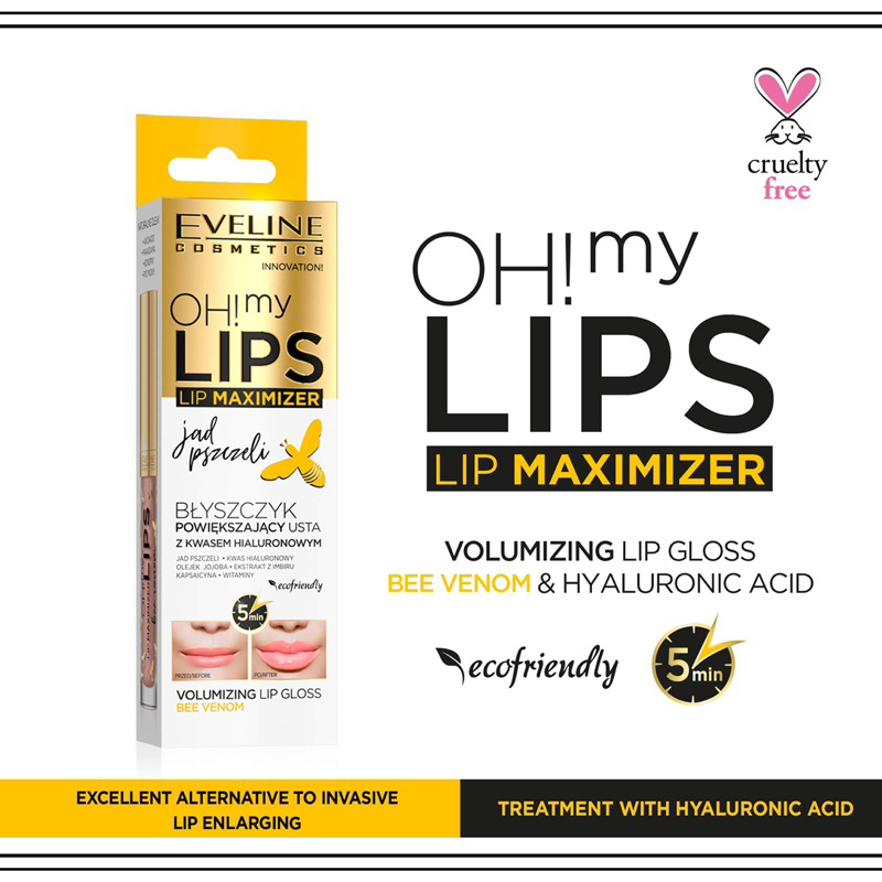 Serum môi Eveline làm dày đầy môi và căng mọng Tinh chất Ong