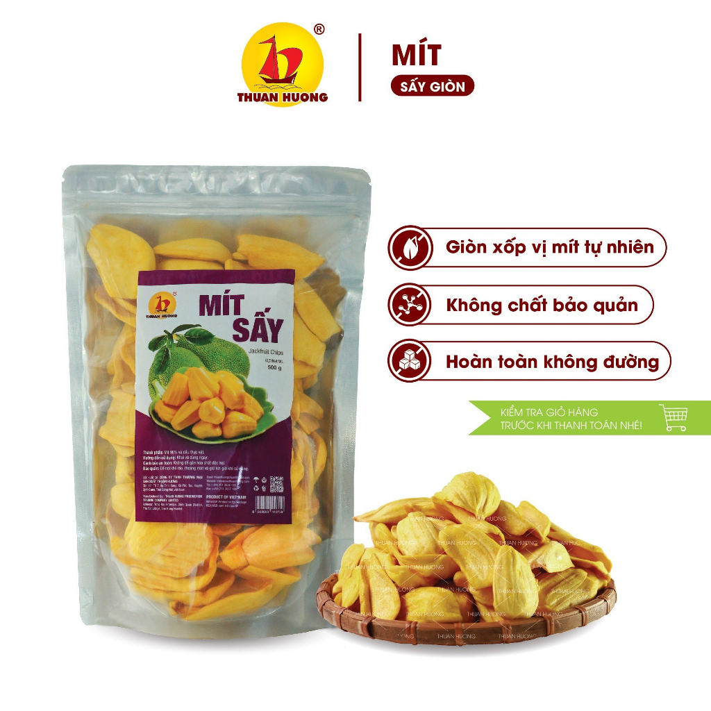 Mít sấy Thuận Hương 500gr Túi zip