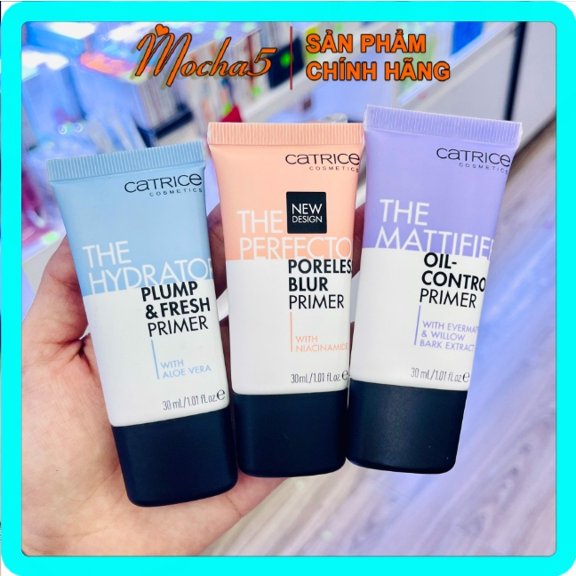 Kem Lót Kiềm Dầu Dưỡng Ẩm CATRICE Primer Catrice kiềm dầu, giữ lớp nền và mang lại vẻ ngoài mịn màng