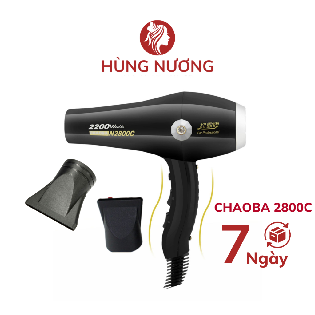 Máy Sấy Tóc 2 Chiều Nóng Lạnh Chaoba 2800C Công Suất Lớn 2000W. Máy sấy tóc công suất lớn