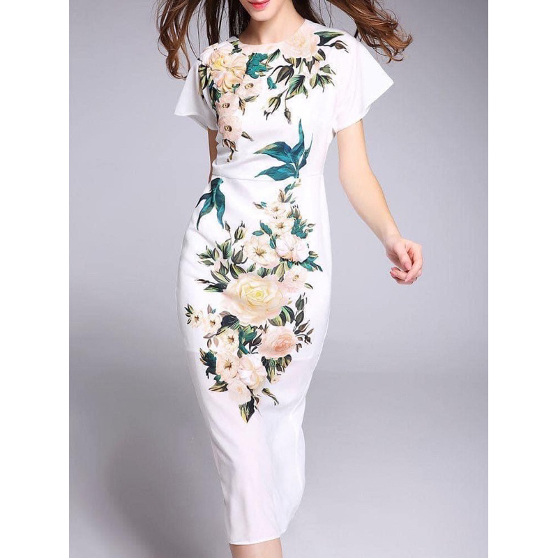 Đầm Calvin klien in hoa siêu đẹp big size