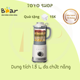 Máy làm sữa hạt Bear PBJ-B10U5, 2 trong 1, xay sinh tố, máy vừa xay vừa làm sữa đậu nành, hẹn giờ