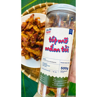 Tóp mỡ bơ tỏi, mắm tỏi chị hai giòn rụm 500gr tm04