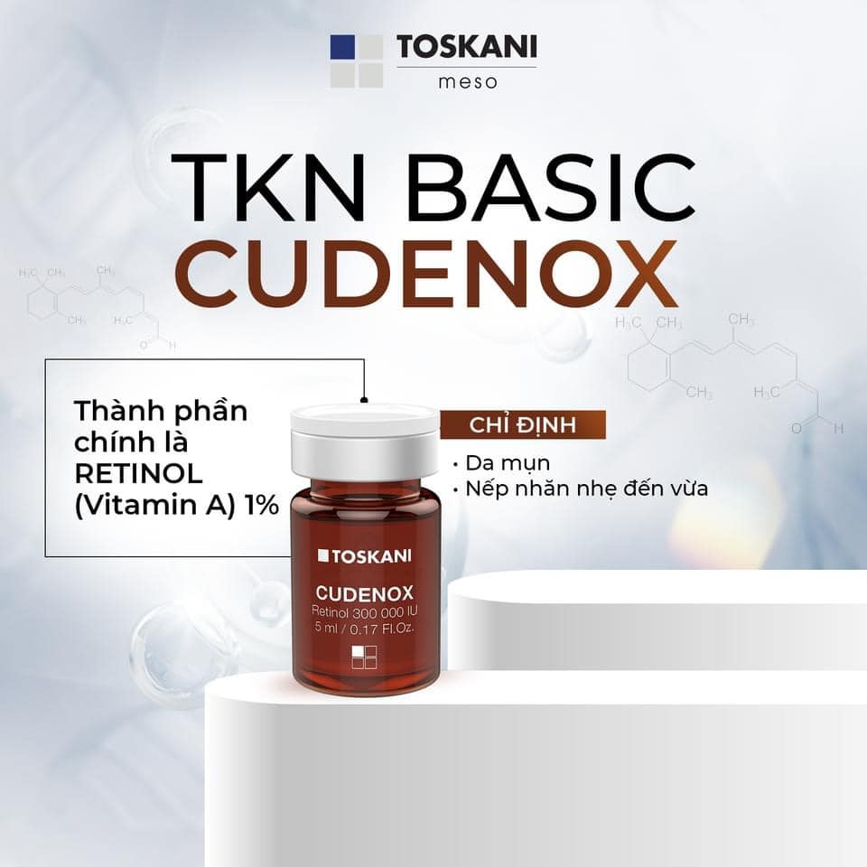 Toskani Cudenox 300 retinol 1% - Hoạt chất lăn kim thu nhỏ lỗ chân lông, ngừa mụn, giảm nếp nhăn