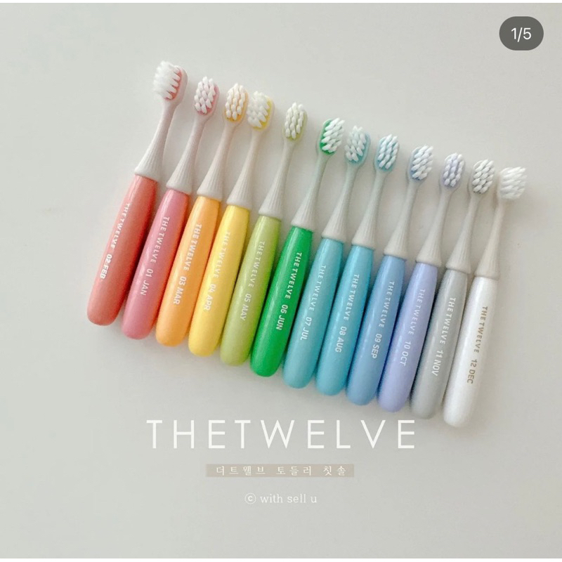 Bàn chải đánh răng cho bé THE TWELVE HÀN QUỐC bé từ 1 tuổi