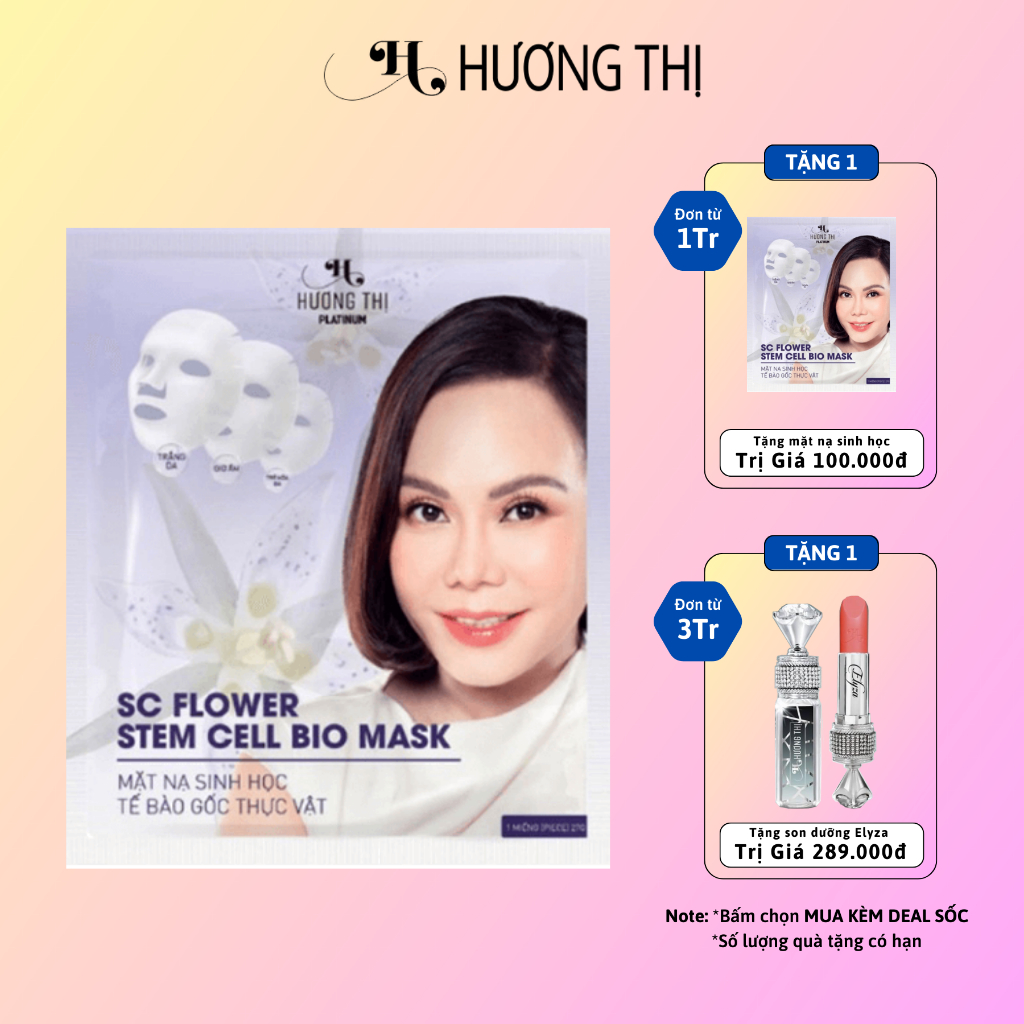 Mặt Nạ Sinh Học Tế Bào Gốc Thực Vật Hương Thị Sc Flower Stem Cell Bio Mask