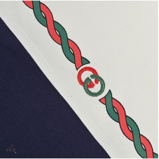 Áo polo GC thêu phối màu kết hợp giới tính thời thượng Áo polo GC thêu giới tính mới nhất