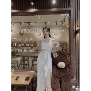 Váy hai dây lệch tà siêu xinh