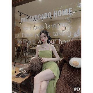 Váy hai dây lệch tà siêu xinh
