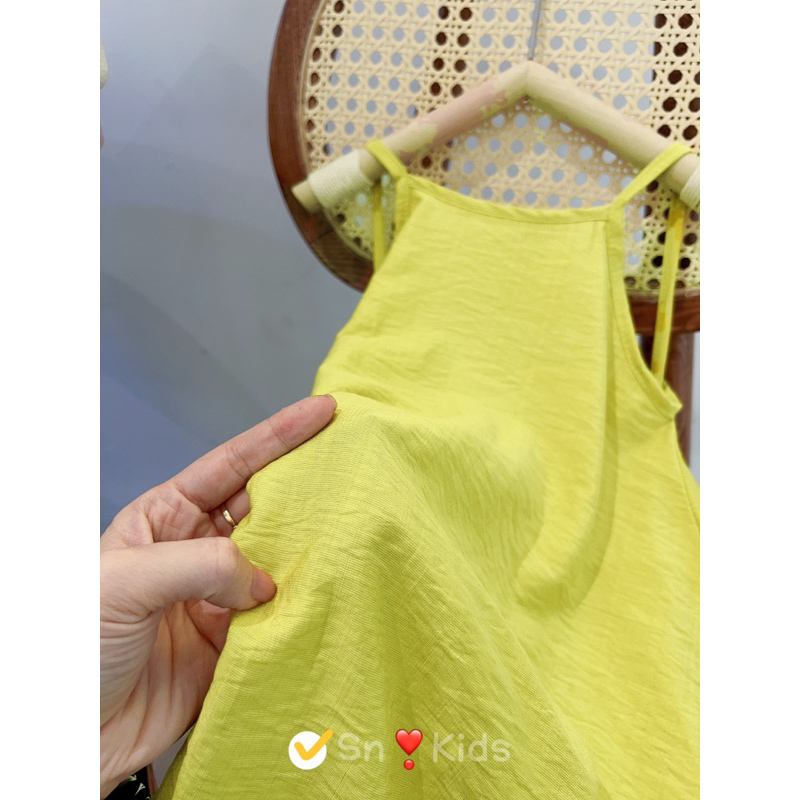 Sỉ váy maxi 2 dây đi biển đi chơi mềm mát bé gái Jane snkids