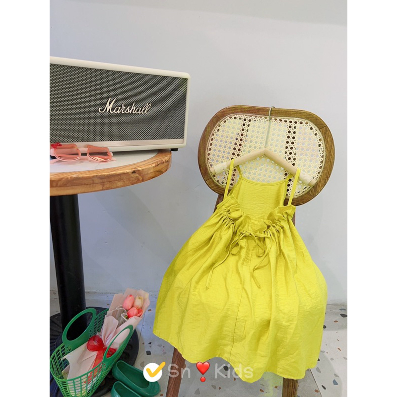 Sỉ váy maxi 2 dây đi biển đi chơi mềm mát bé gái Jane snkids