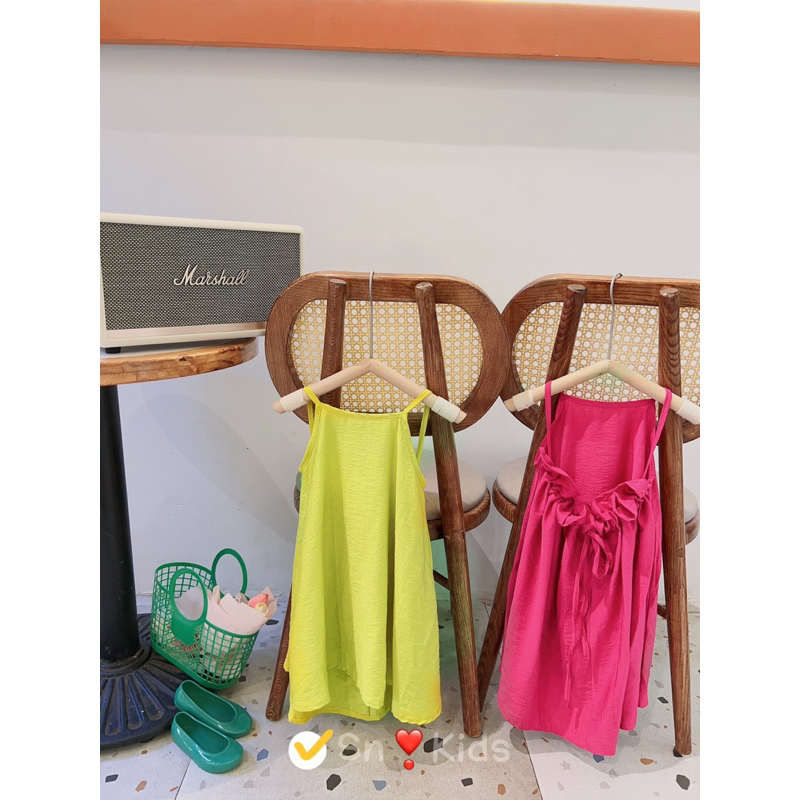Sỉ váy maxi 2 dây đi biển đi chơi mềm mát bé gái Jane snkids
