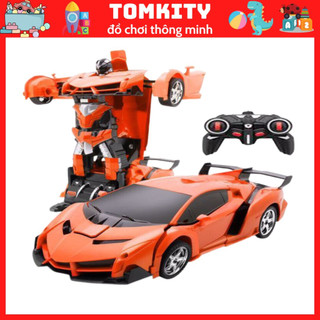 Ô tô điều khiển từ xa biến hình Robot, Đồ chơi xe ô tô biến hình Robot thông minh - Đồ chơi trẻ em