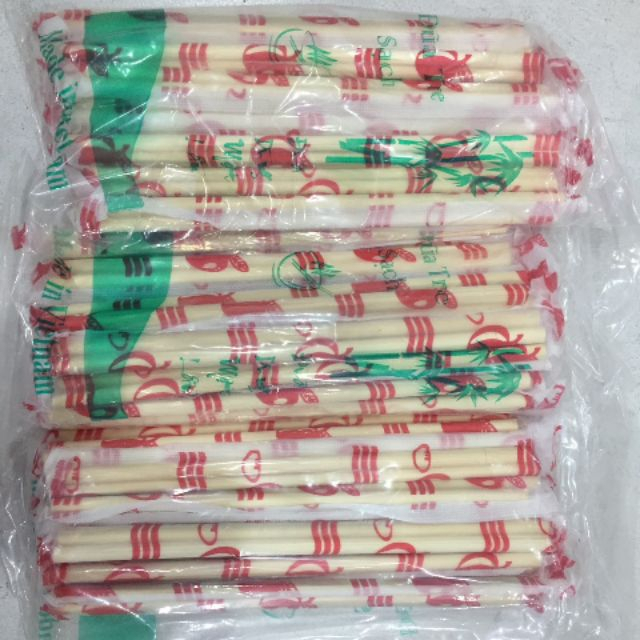 Đũa Tre Dùng 1 Lần, Đũa Tre Sạch Màu Tự Nhiên, Không Tẩy Trắng Tiện Dụng Qui Cách 16-17 Đôi/Gói