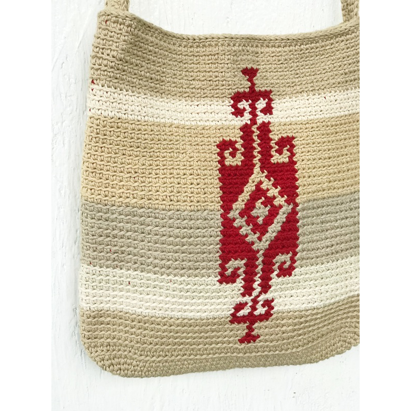 Túi đeo chéo móc len handmade