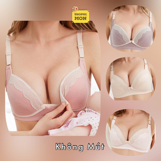 Áo lót bầu, áo ngực sau sinh cho con bú không gọng, không mút cotton thấm mồ hôi