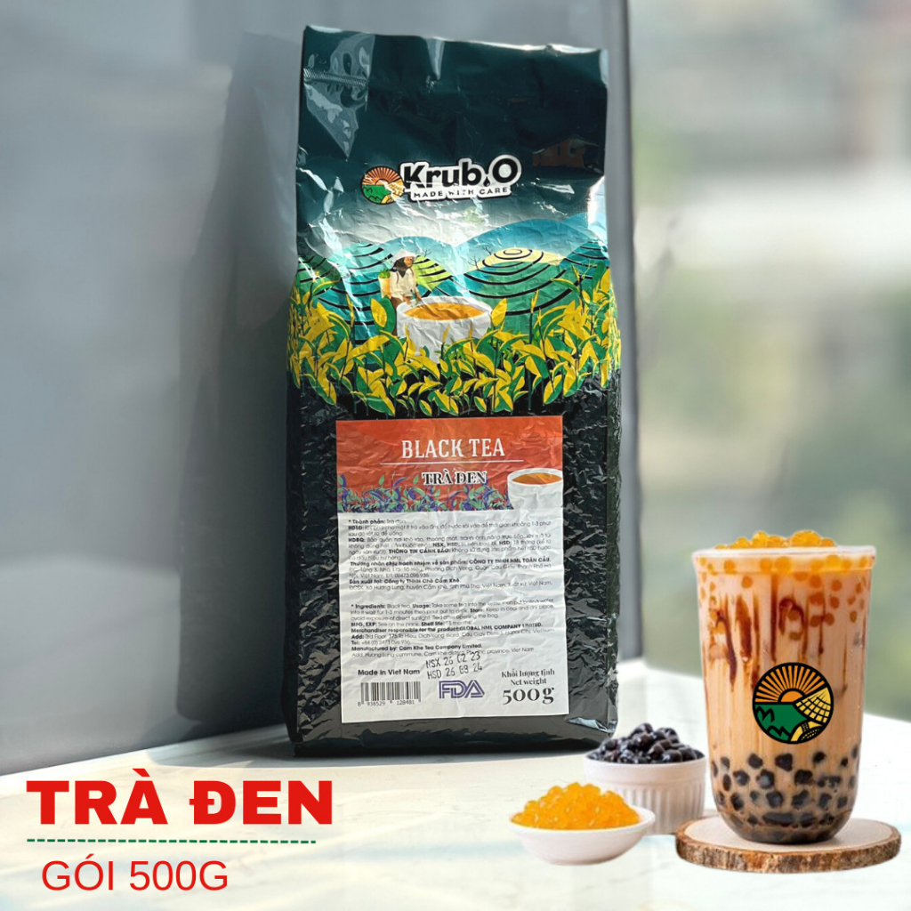 Hồng trà (trà đen) pha trà sữa gói 500g/1kg- thơm béo vị sữa đậm đà trà Việt - nguồn nông sản Việt