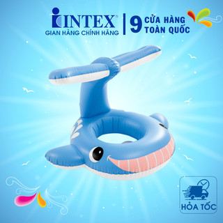 Phao bơi xỏ chân cá voi xanh intex 56591