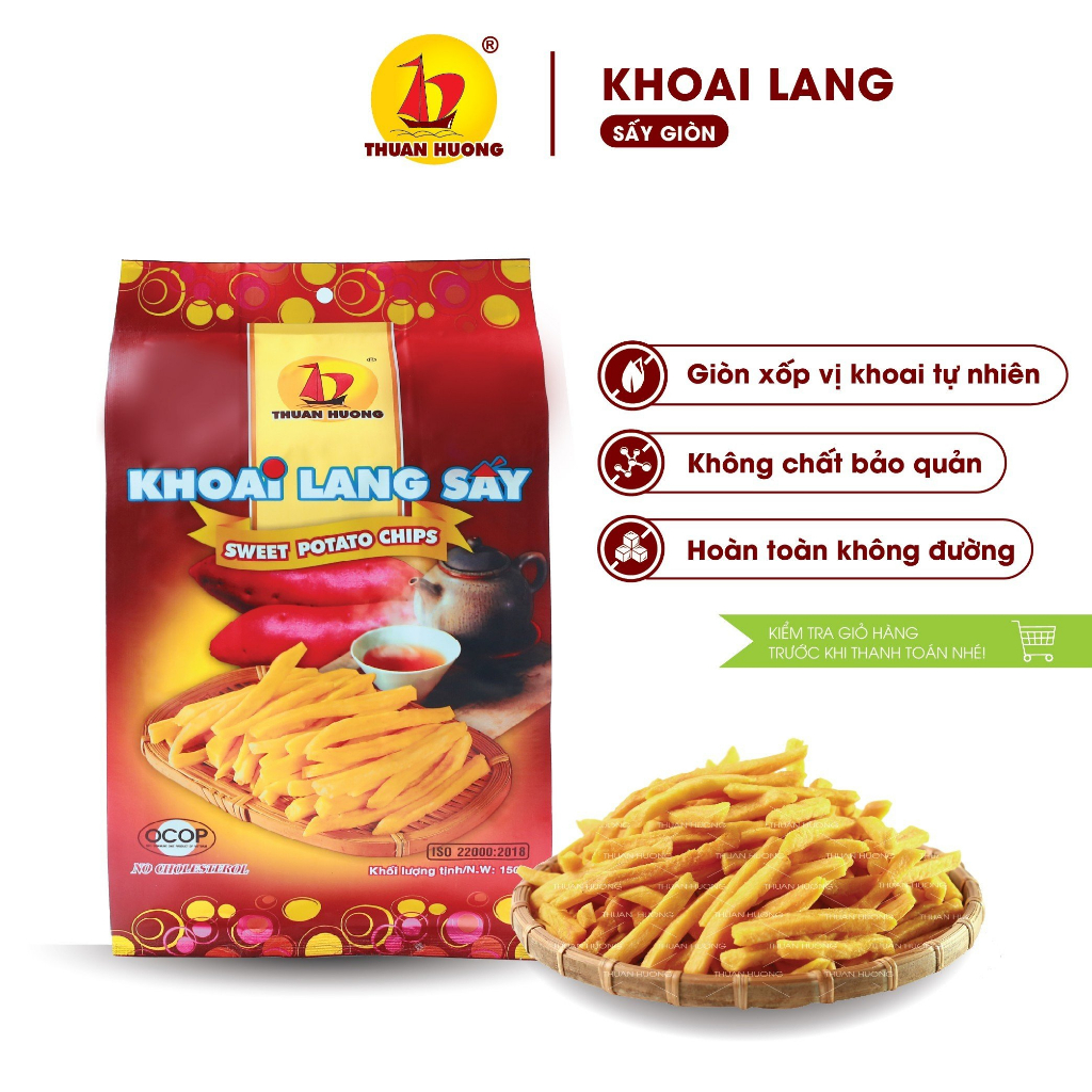 Khoai lang sấy Thuận Hương 250gr, 150gr