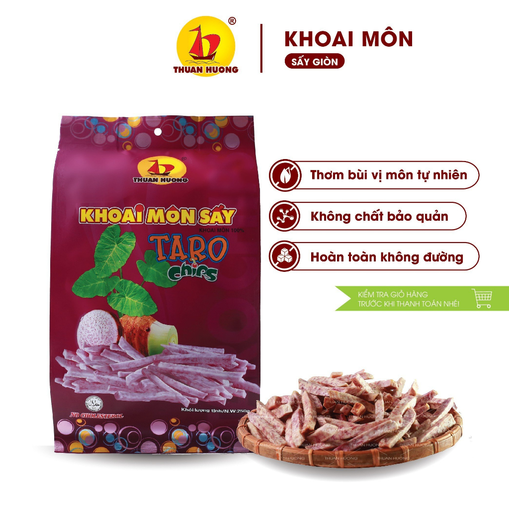 Khoai môn sấy Thuận Hương 250gr, 150gr