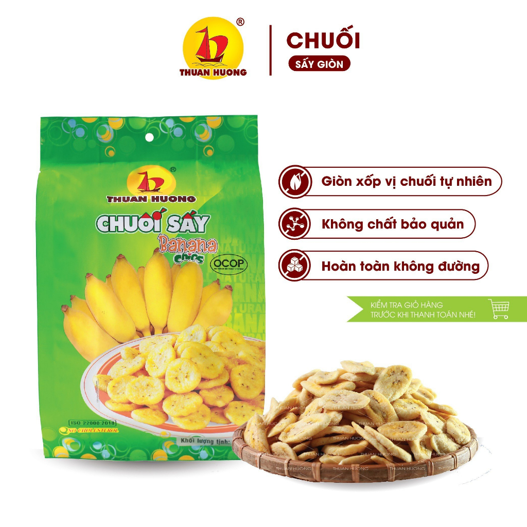 Chuối sấy Thuận Hương 250gr, 150gr