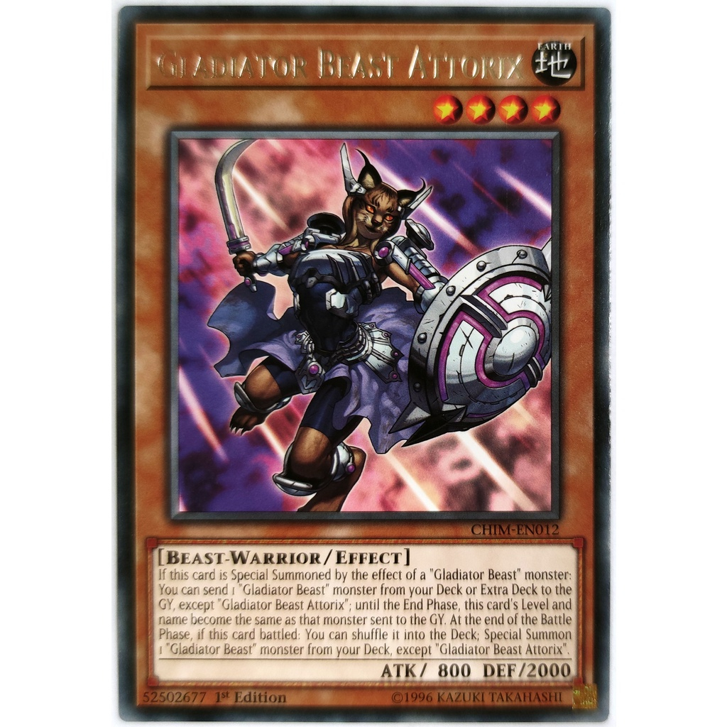 [Thẻ Yugioh] Gladiator Beast Attorix |EN| Rare