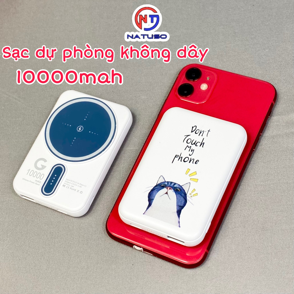 Sạc dự phòng không dây MA3 sạc nhanh 22,5W pin dung lượng 10000mah mini nhỏ gọn