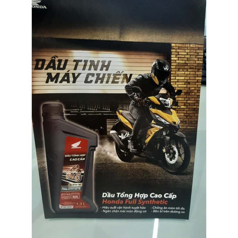 Dầu nhớt tổng hợp cao cấp chính hiệu Honda 4T ST 10W30 1.2L Dầu nhớt cho Winner. CBR. MSX 125…