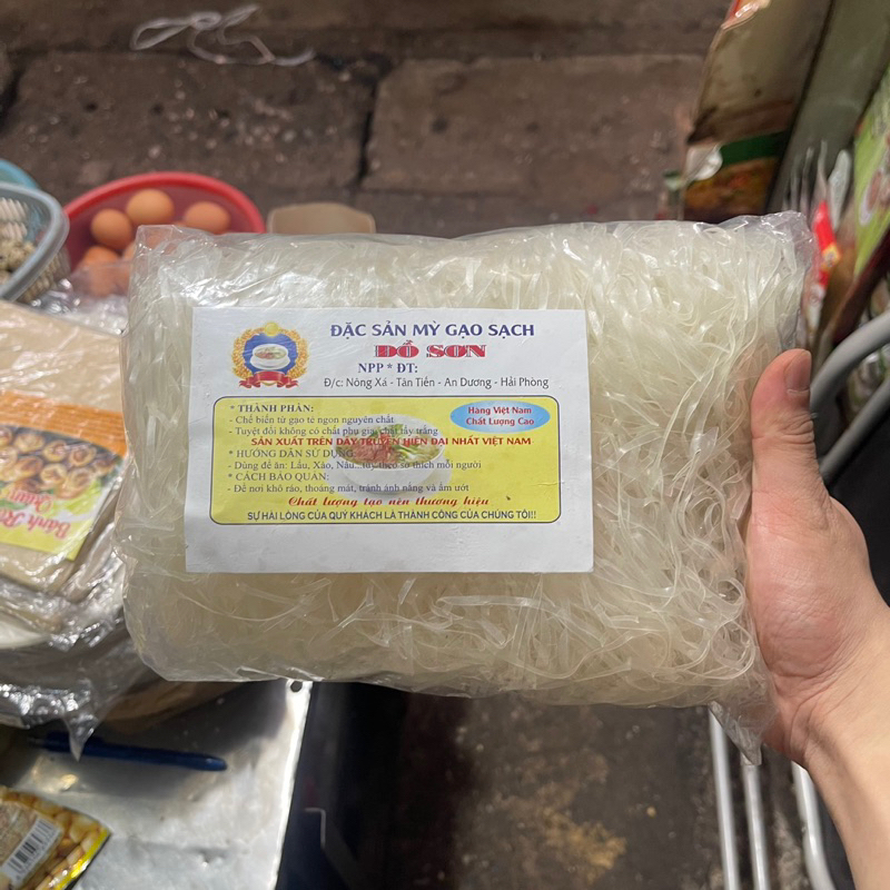 MÌ RỐI GẠO HẢI PHÒNG- bánh đa trắng Hải Phòng sợi dai