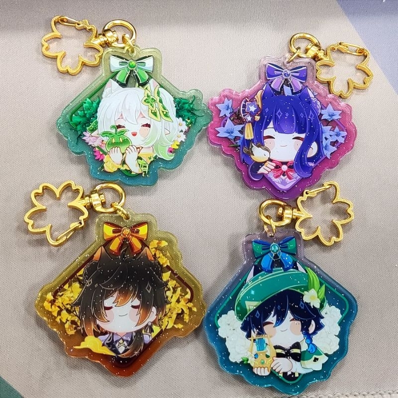 Móc khoá keychain Genshin Impact 4 mẫu