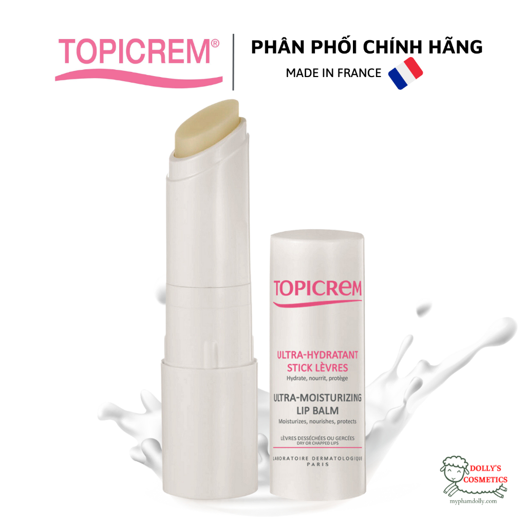 Son Dưỡng Ẩm Cho Môi Khô, Nứt Nẻ - TOPICREM Ultra-Moisturizing Lip Balm - 4g
