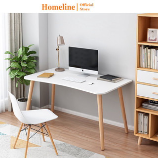 Bàn làm việc chống gù mặt cong phong cách Bắc Âu thương hiệu HOMELINE - D06