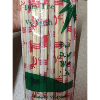 Đũa Tre Dùng 1 Lần, Đũa Tre Sạch Màu Tự Nhiên, Không Tẩy Trắng Tiện Dụng Qui Cách 16-17 Đôi/Gói