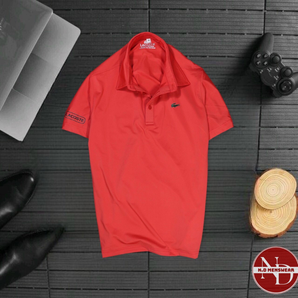 ÁO THUN NAM THỂ THAO CỔ BẺ CHẤT THUN LẠNH LOGO CÁ SẤU - N.D FASHION