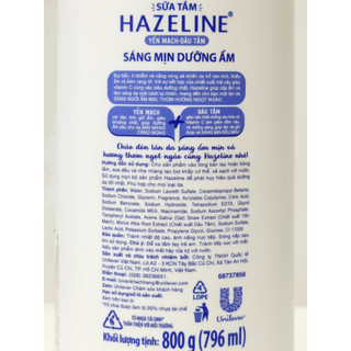 Sữa Tắm Dưỡng Da Hazeline 800gr
