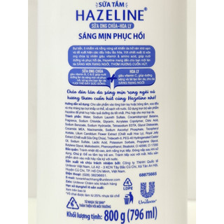 Sữa Tắm Dưỡng Da Hazeline 800gr