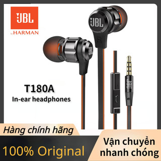 100% hàng chính hãng tai nghe jbl t180a hifi âm thanh trầm chất lượng cao cấp