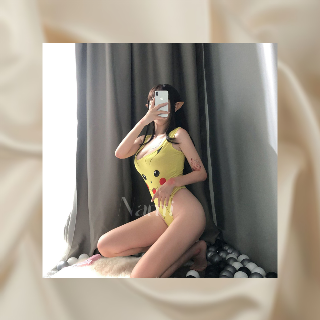 Body suit hình Pikachu Cosplay [CHE TÊN SẢN PHẨM] | BigBuy360 - bigbuy360.vn